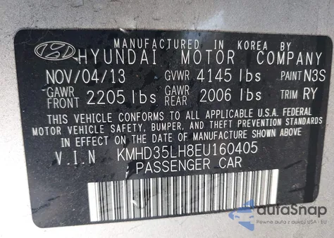 2014 Hyundai Elantra Gt from USA, damaged, VIN KMHD35LH8EU160405